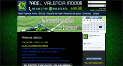 Desktop Screenshot of padelvalenciaindoor.com